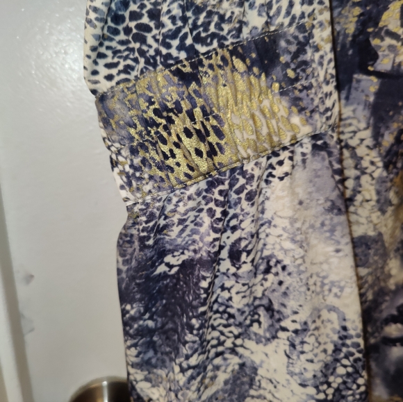 Zenergy by Chico’s Size 2 Purple Gold Ivory Full Zip Jacket - Picture 11 of 14